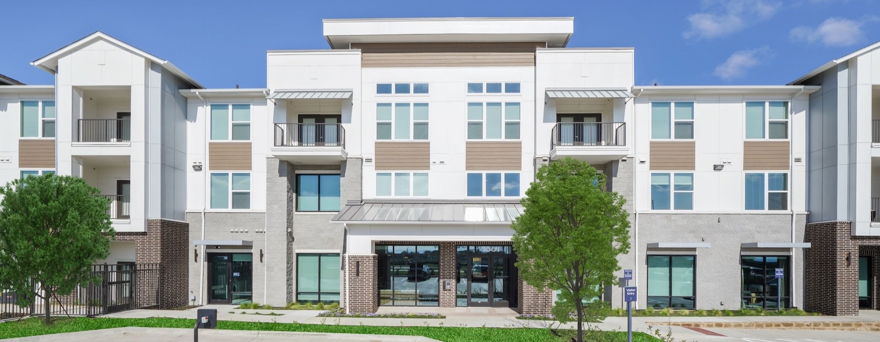 a large white building